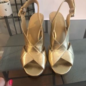 Michael Kors gold heels